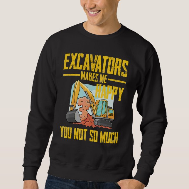 Baggerfahrer-Fernbedienung Baggermaschine R Sweatshirt (Vorderseite)