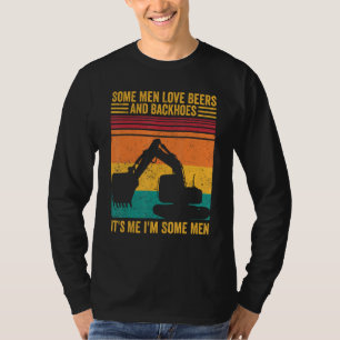 Baggerfahrer HEO Männer lieben Bier und Bagger T-Shirt