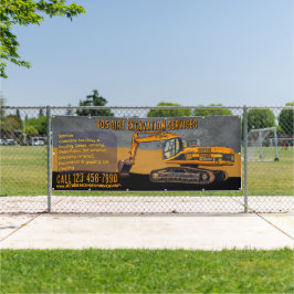 Baggergrabungsdienstleistungen Unternehmer anpasse Banner