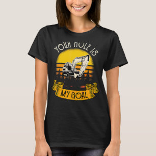 Baggermännchen an der Baustelle T-Shirt