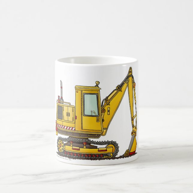 Baggerschaufel-Bau-Tassen Tasse (Mittel)