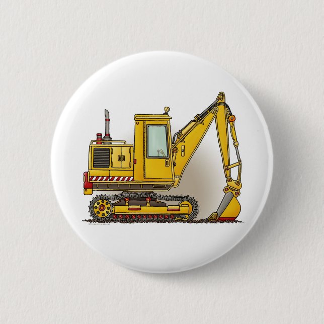 Baggerschaufel-Knopf-Button Button (Vorderseite)