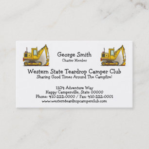 Baggerschaufel Visitenkarte