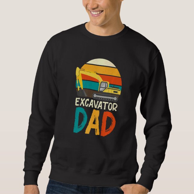 Baggerwagen für Bauarbeiter Sweatshirt (Vorderseite)
