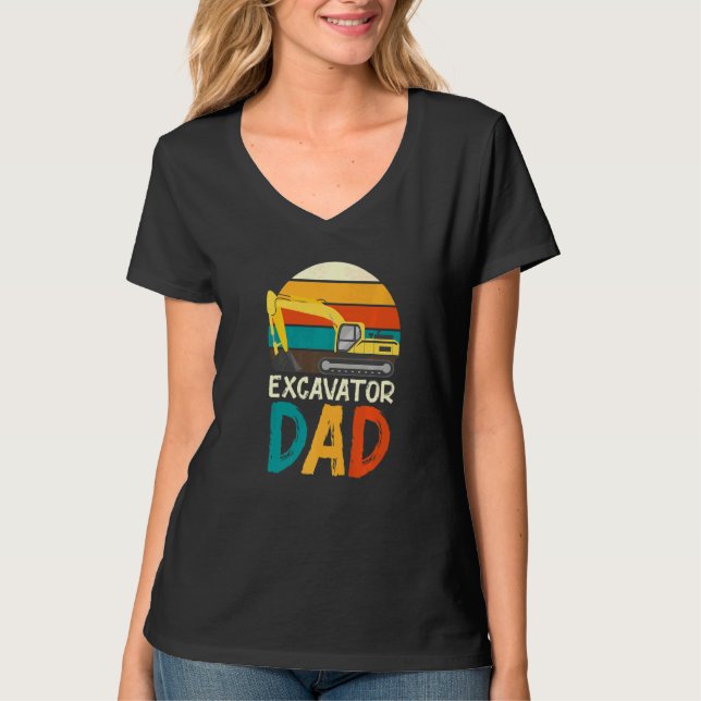 Baggerwagen für Bauarbeiter T-Shirt (Vorderseite)