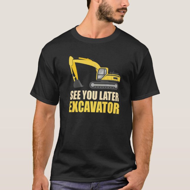 Baggerwagen für Bauarbeiter T-Shirt (Vorderseite)