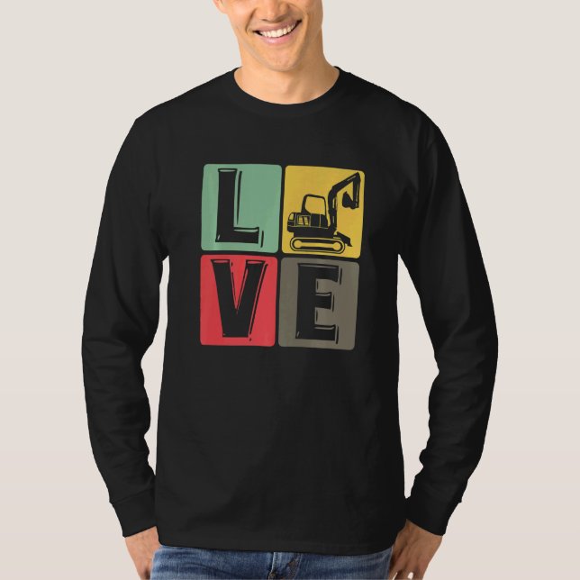 Baggerwagen für Bauarbeiter T-Shirt (Vorderseite)