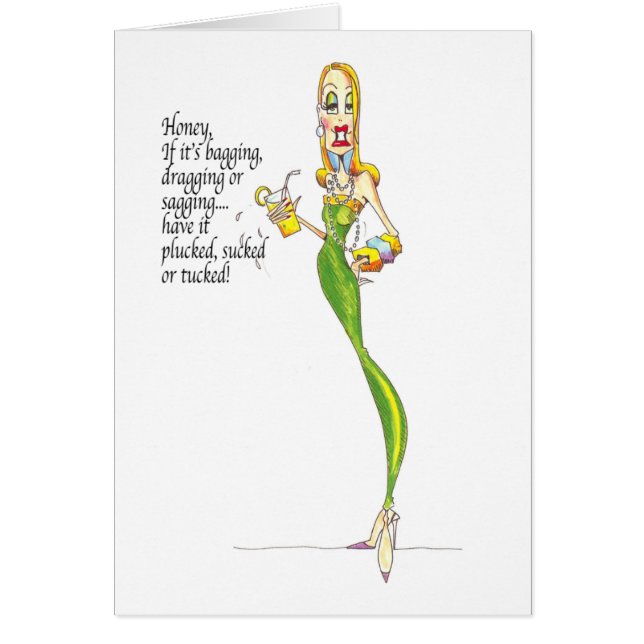 Baggin', Saggin oder Draggin Karte (Vorne)