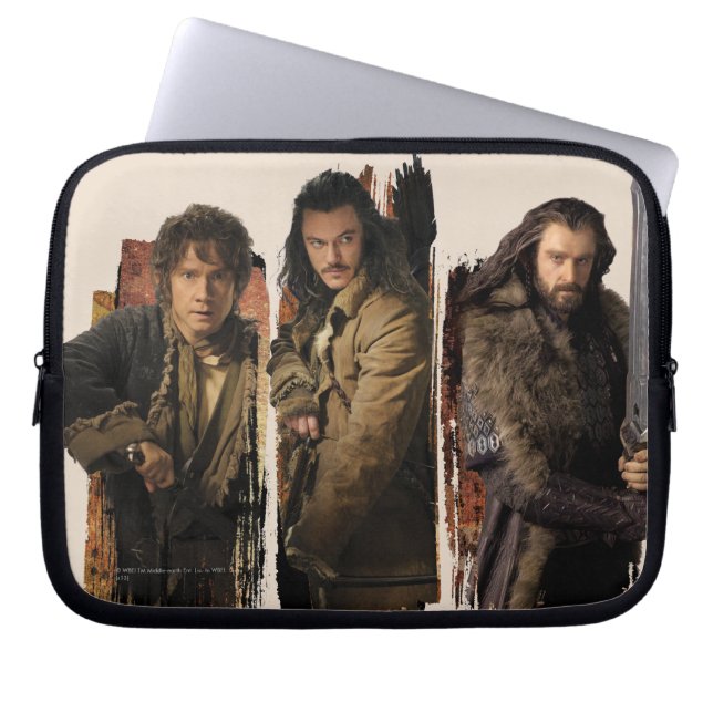 BAGGINS™, BARD THE BOWMAN™, & THORIN OAKENSHIELD™ LAPTOPSCHUTZHÜLLE (Vorderseite)