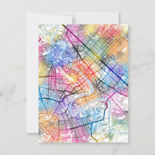 Baghdad Iraq City Map Postkarte