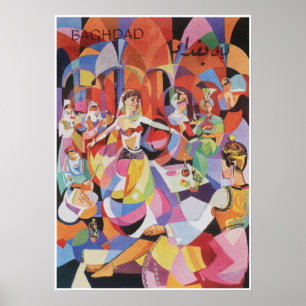 Baghdad Retro Vintage Travel Poster