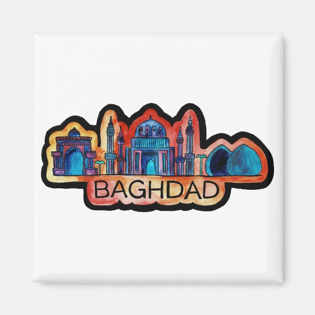 Baghdad Skyline Magnet (Vorne)