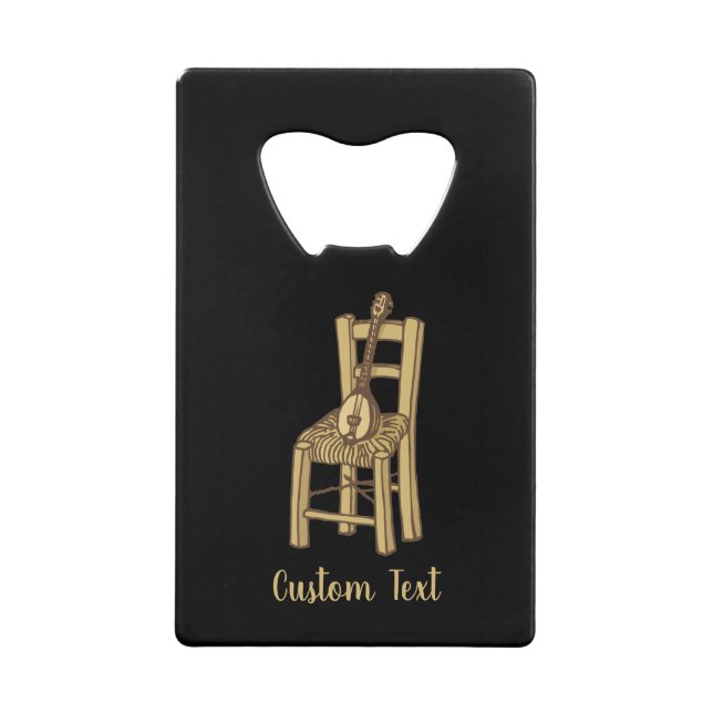 Baglama zum Vorsitzenden Geldbeutel Flaschenöffner (Vorderseite)