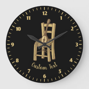 Baglama zum Vorsitzenden Große Wanduhr