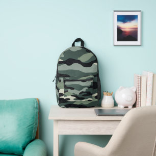 Bagpack - Armee - grün Bedruckter Rucksack