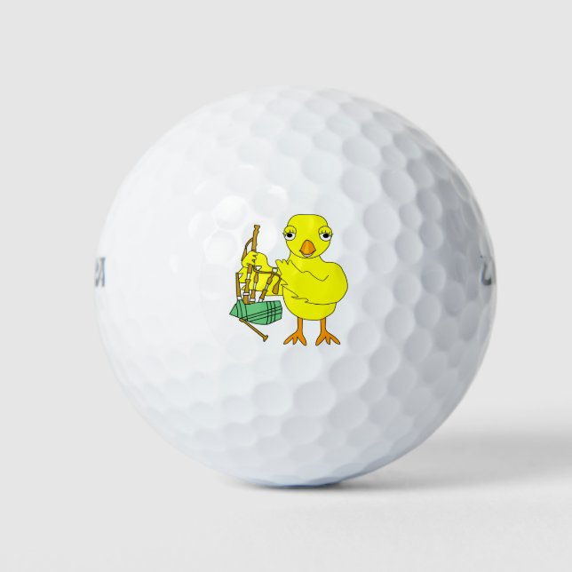 Bagpipe Chick Golfball (Vorderseite)