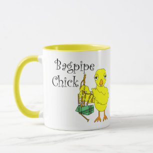 Bagpipe Chick Text Tasse