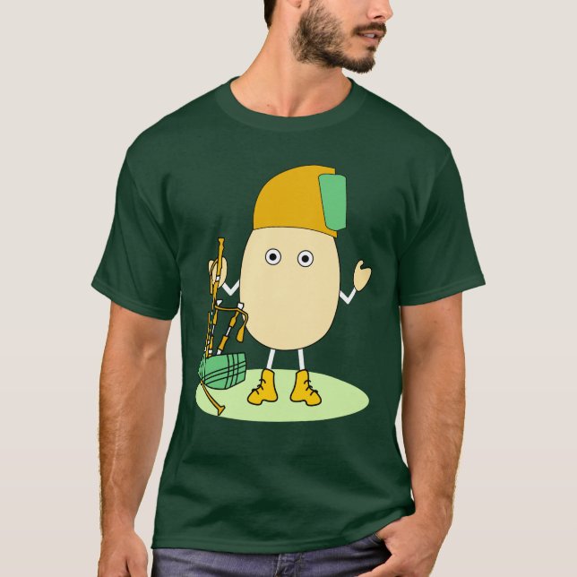 Bagpipe Egghead T-Shirt (Vorderseite)