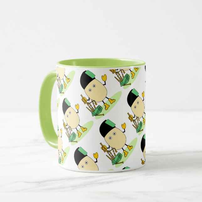 Bagpipe Egghead Tasse (Vorderseite Links)