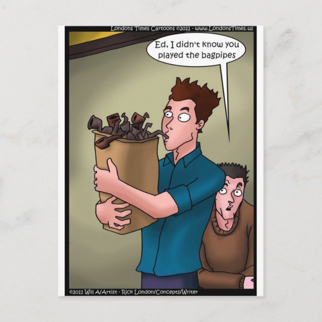 Bagpipe Funny Giebt T-Shirts Tasse Karten etc (Vorderseite)