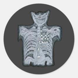 Bagpipe in deinem Herzen - Scottish Ed. Aufkleber