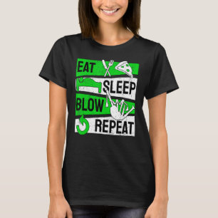 Bagpipe isst Schlafblasen wiederholen T-Shirt