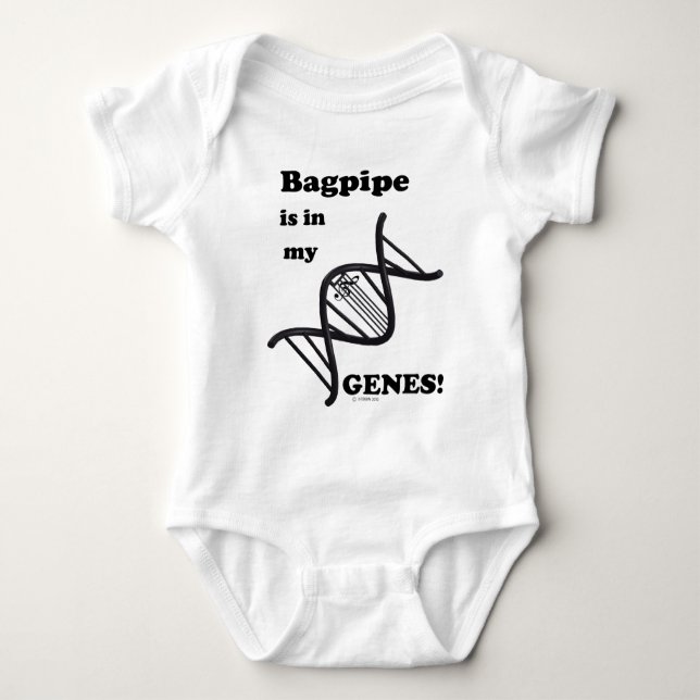 Bagpipe ist in meinen Genen Baby Strampler (Vorderseite)