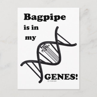 Bagpipe ist in meinen Genen Postkarte