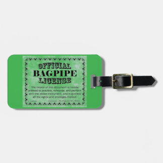 Bagpipe-Lizenz Gepäckanhänger
