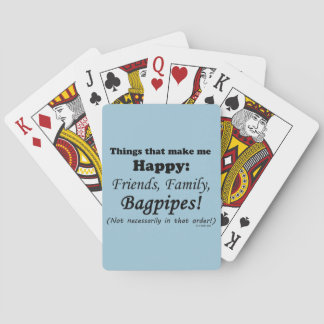 Bagpipe macht mich glücklich spielkarten