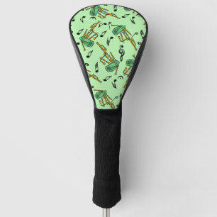 Bagpipe Musiknotens Pattern Golf Headcover