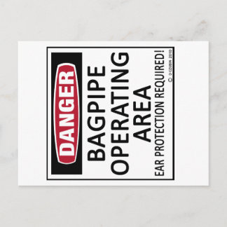 Bagpipe-Operationsfläche Postkarte