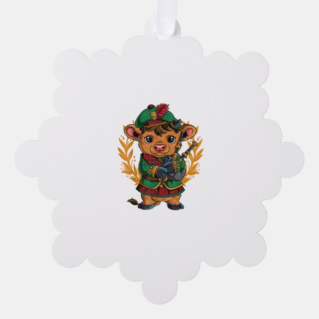 Bagpipe Ornament Karte (Vorderseite)
