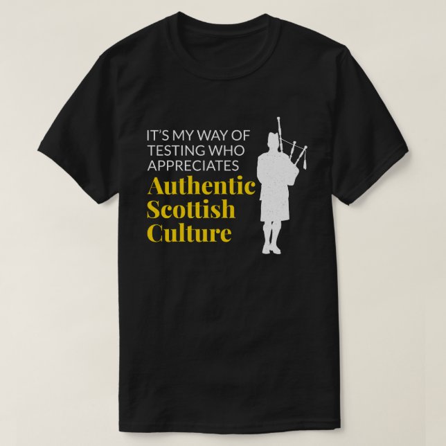 Bagpipe Player Musical Instrument Bagpiper Funny T-Shirt (Design vorne)