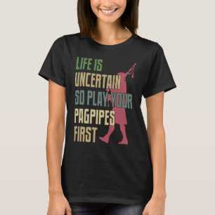 Bagpipe Player Retro Style T-Shirt