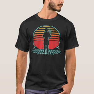 Bagpipe Player Retro Vintag 80er Style Musiker T-Shirt