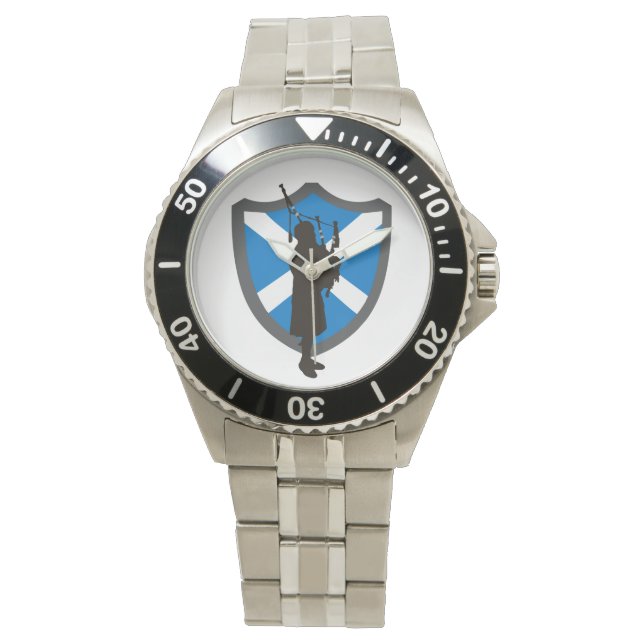 Bagpipe Player Watch Armbanduhr (Vorderseite)