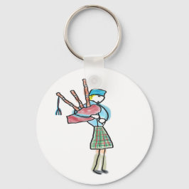 Bagpipe Playing Schlüsselanhänger