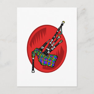 Bagpipe Postkarte