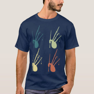 Bagpipe Retro T-Shirt