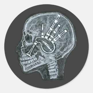 Bagpipe - Schottische Edition Runder Aufkleber