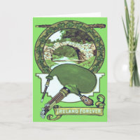 Bagpipe Shillelagh Kleeblatt Stone Bridge