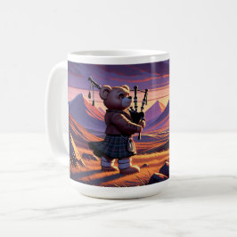 Bagpipe spielt Teddy Kaffeetasse