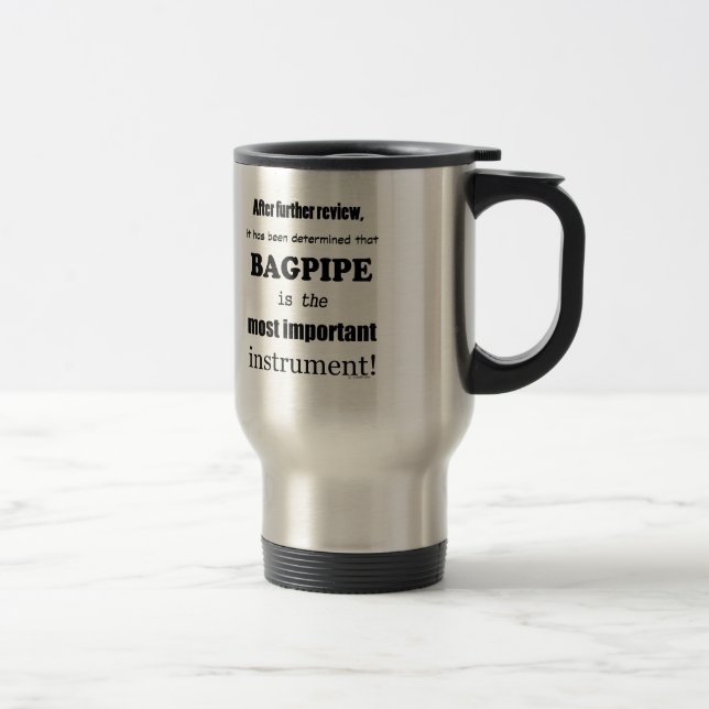 Bagpipe wichtigstes Instrument Reisebecher (Rechts)