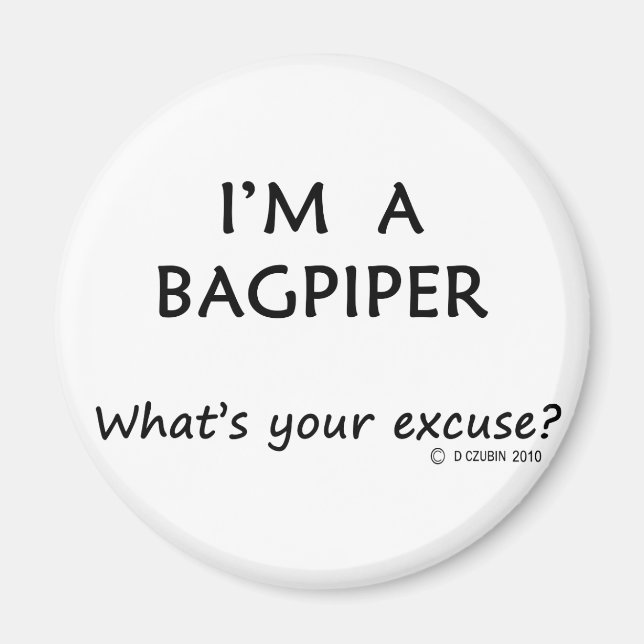 Bagpiper Entschuldigung Magnet (Vorne)