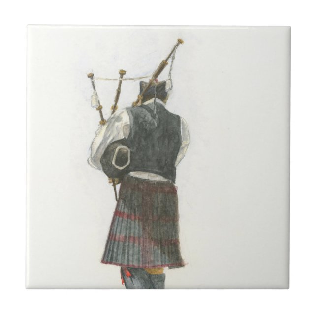 Bagpiper Fliese (Vorderseite)