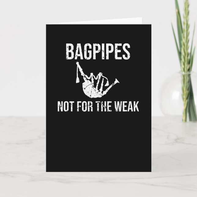 Bagpiper Gifts Bagpipe Scottish Bagpipe Lover Karte (Vorderseite)