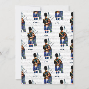Bagpiper Holiday Card Feiertagskarte