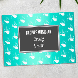 Bagpiper Musician Visitenkarte