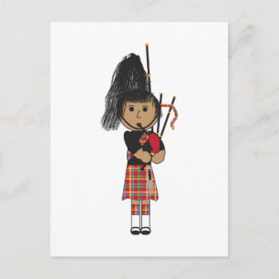 Bagpiper Postkarte